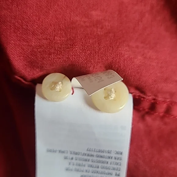 American Eagle Seriously Soft Classic Fit Lg Slv Button Down Shirt Sz LT. Rust - Picture 12 of 12